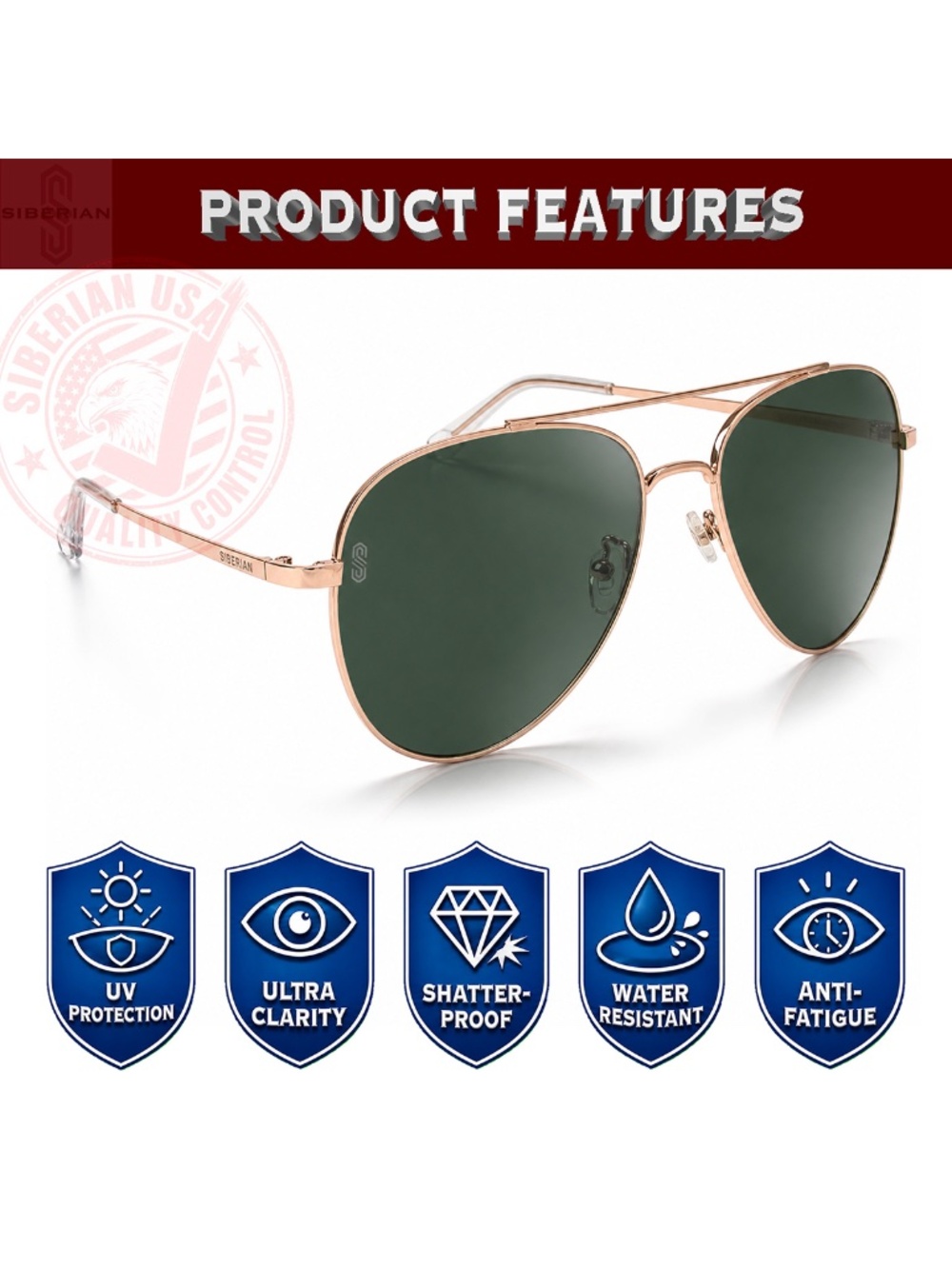 🇺🇸Women Aviator Sunglasses - Picture 4 of 15